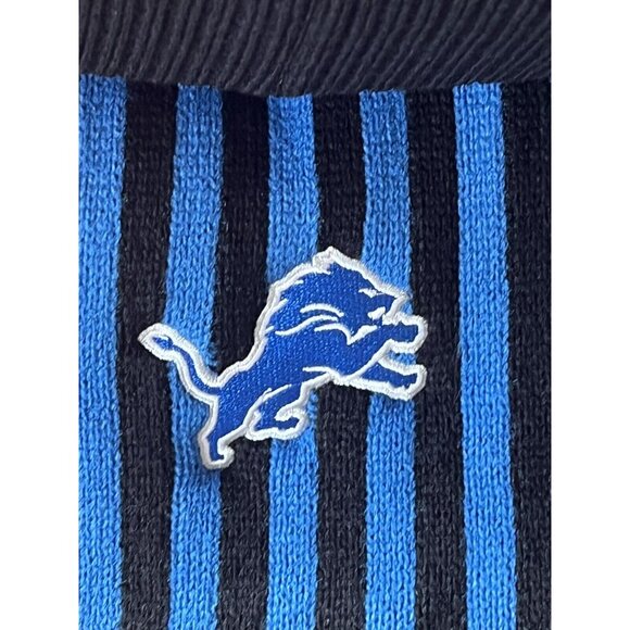 NFL Team Apparel Detroit Lions Knit Beanie Hat Pom & Scarf Set NWT - Picture 4 of 4